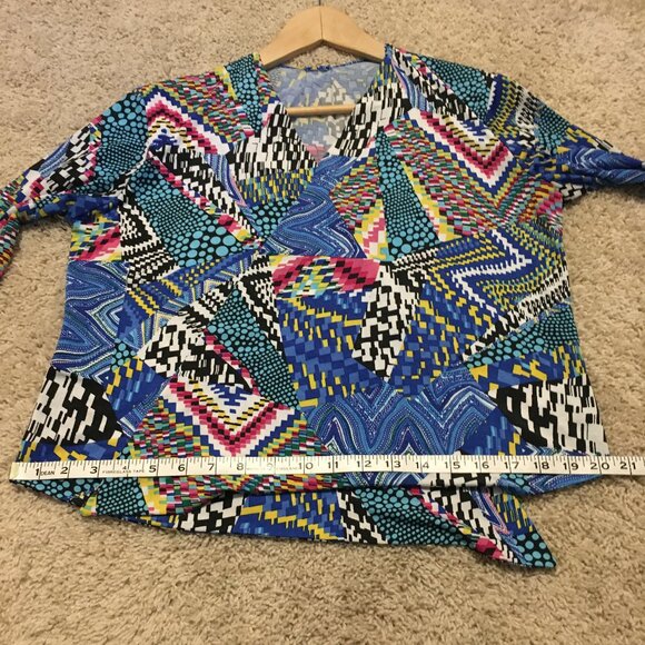 Midnight Circus Rainbow Rave Handmade Cascading Collar Cardigan - Picture 14 of 16